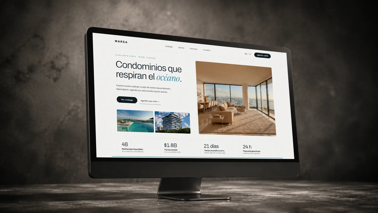 Marbella Estates — Real Estate · Miami diseñado y desarrollado por Suitwolf
